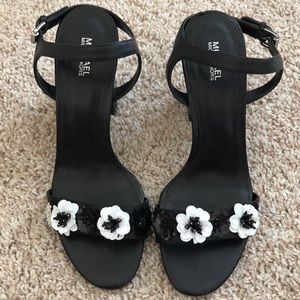 Michael Kors floral embellished heels